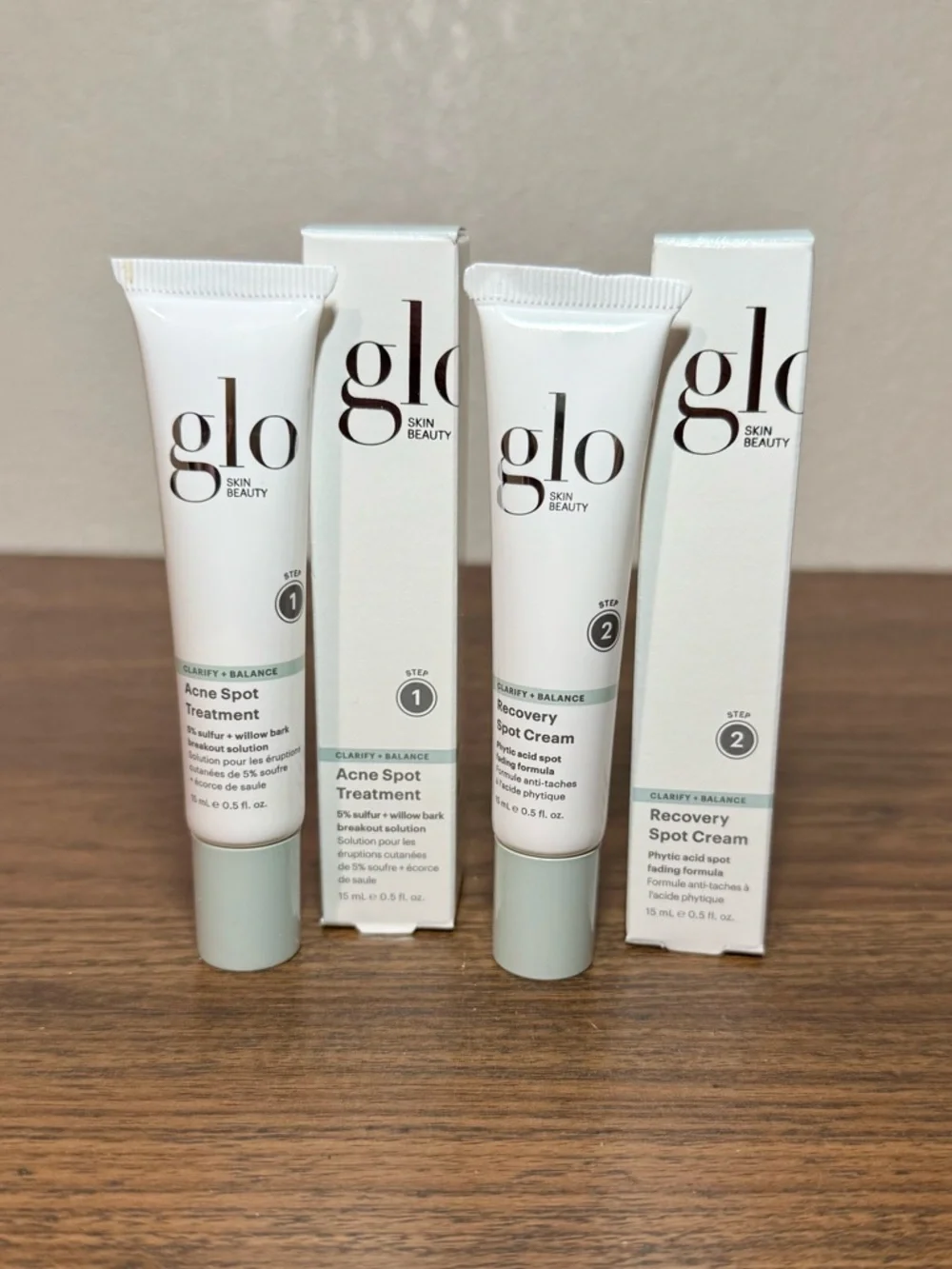 Glo Skin Beauty Acne Spot Treatment & Recovery Cream 2-Step Set
